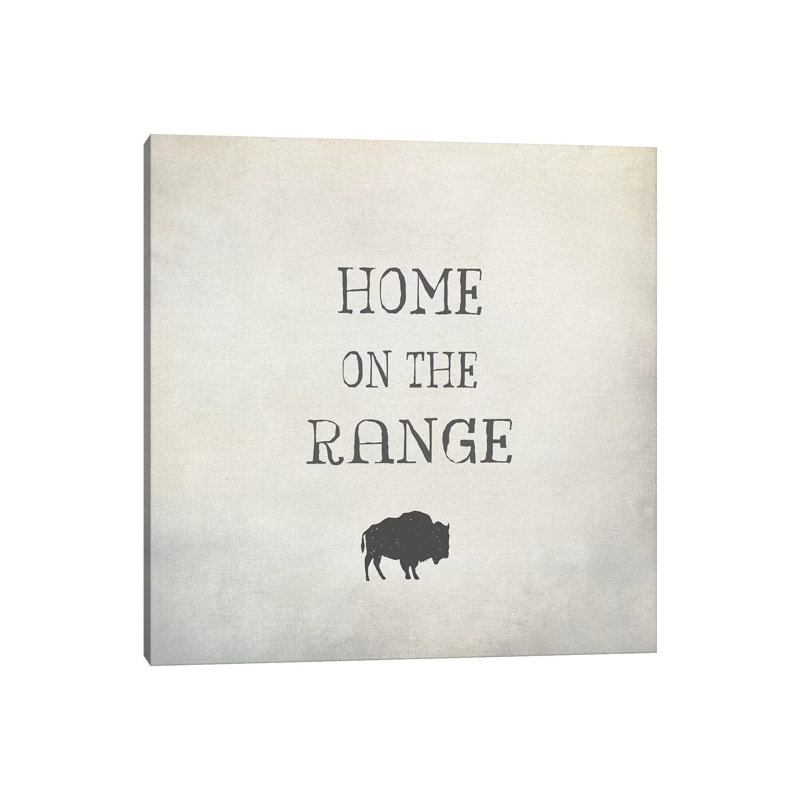 Home On The Range by Graffi*Tee Studios - Wrapped Canvas Print, 45.72 cm H x 45.72 cm W x 1.91 cm D
