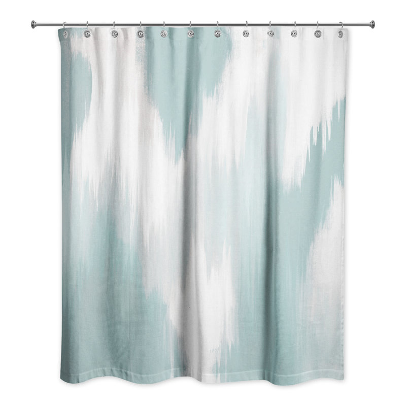 Splotches Shower Curtain, Blue