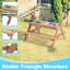 Table de pique-nique en bois pour enfants 3 en 1 avec parasol, sable et mer convertible-715133217
