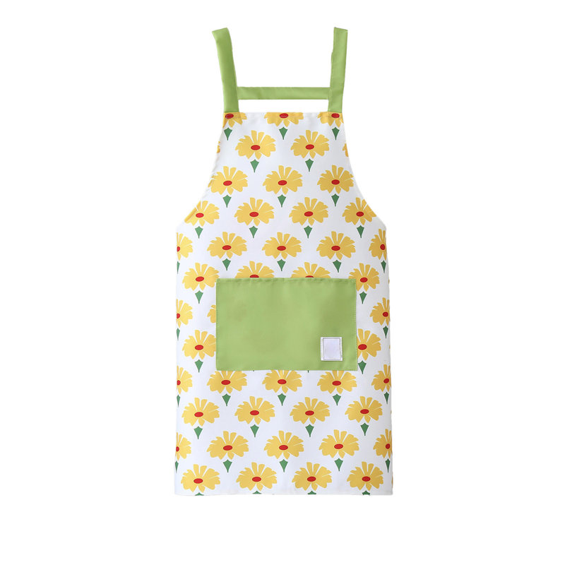 Waterproof Oil Resistant Unisex Apron With Pockets, Cloth Kitchen Apron For Cooking And Dining, 27.6x26.8in Multicolor, B