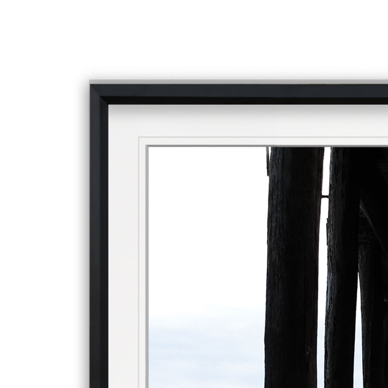 Belmar Pier II - photographie, H 16 po x l 16 po x P 2 po, Cadre noir