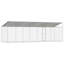 Dog Cage Dog Kennel Outdoor Dog Crate Pet House Grey Galvanised Steel