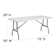 8-Foot Bi-Fold Plastic Banquet and Event Folding Table with Carrying Handle