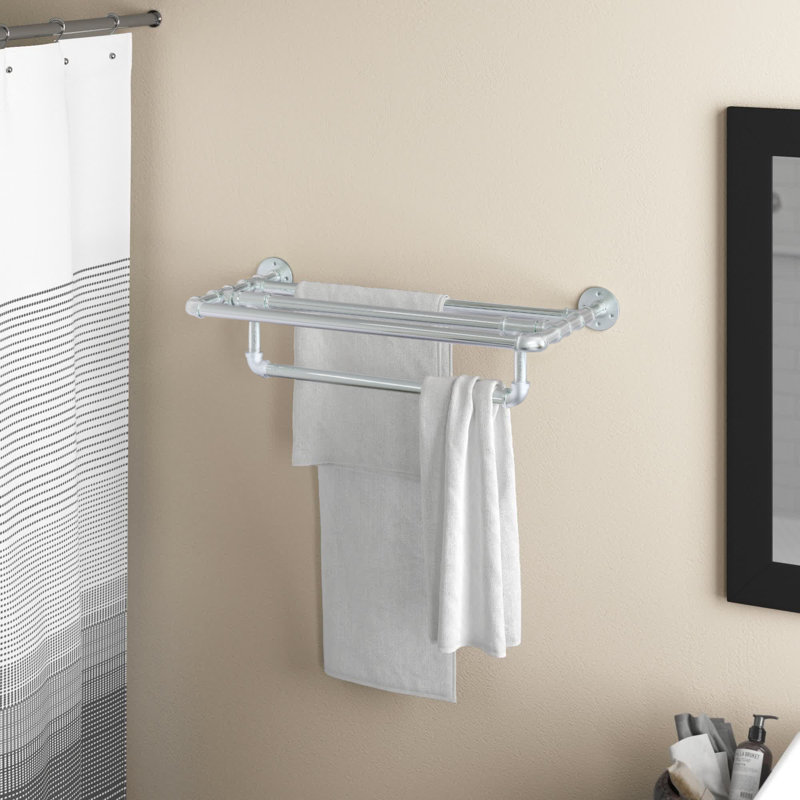 Porte-serviettes mural Bayer, Chrome poli
