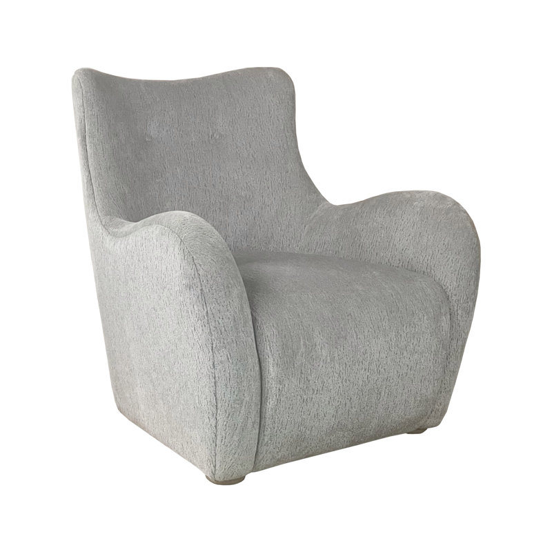 Fauteuil d'appoint pivotant en tissu de couleur zinc (fauteuil d'appoint)