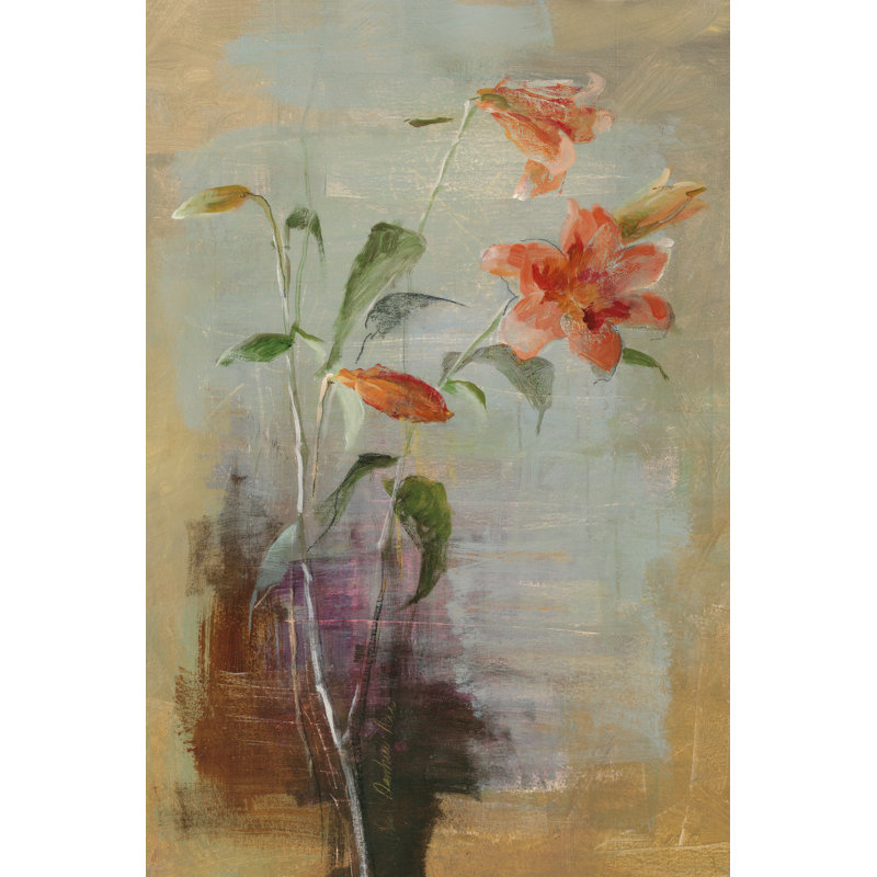 «Happy penséts I» par Danhui Nai, reproduction sur toile tendue, H 48 po x l 32 po, Non, Cadre photo noyer