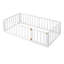 Structure de lit en bois avec clôture et porte-107888969-107888968