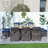 Jarhia 10 - Person Wicker Patio Dining Set with Rectangular Table , Cushions Included-71663843-72041102