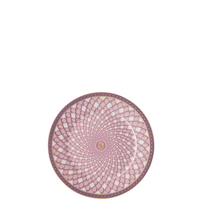 Swarovski Signum - Bread & Butter Plate 7 In Rose Pink