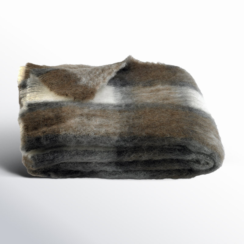 Kennon Hand Woven Throw Blanket, Chateau Plaid