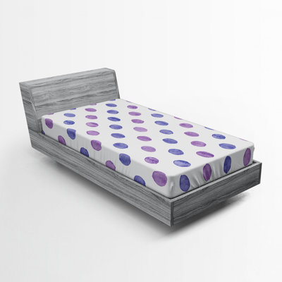 Drap-housse en microfibre à pois