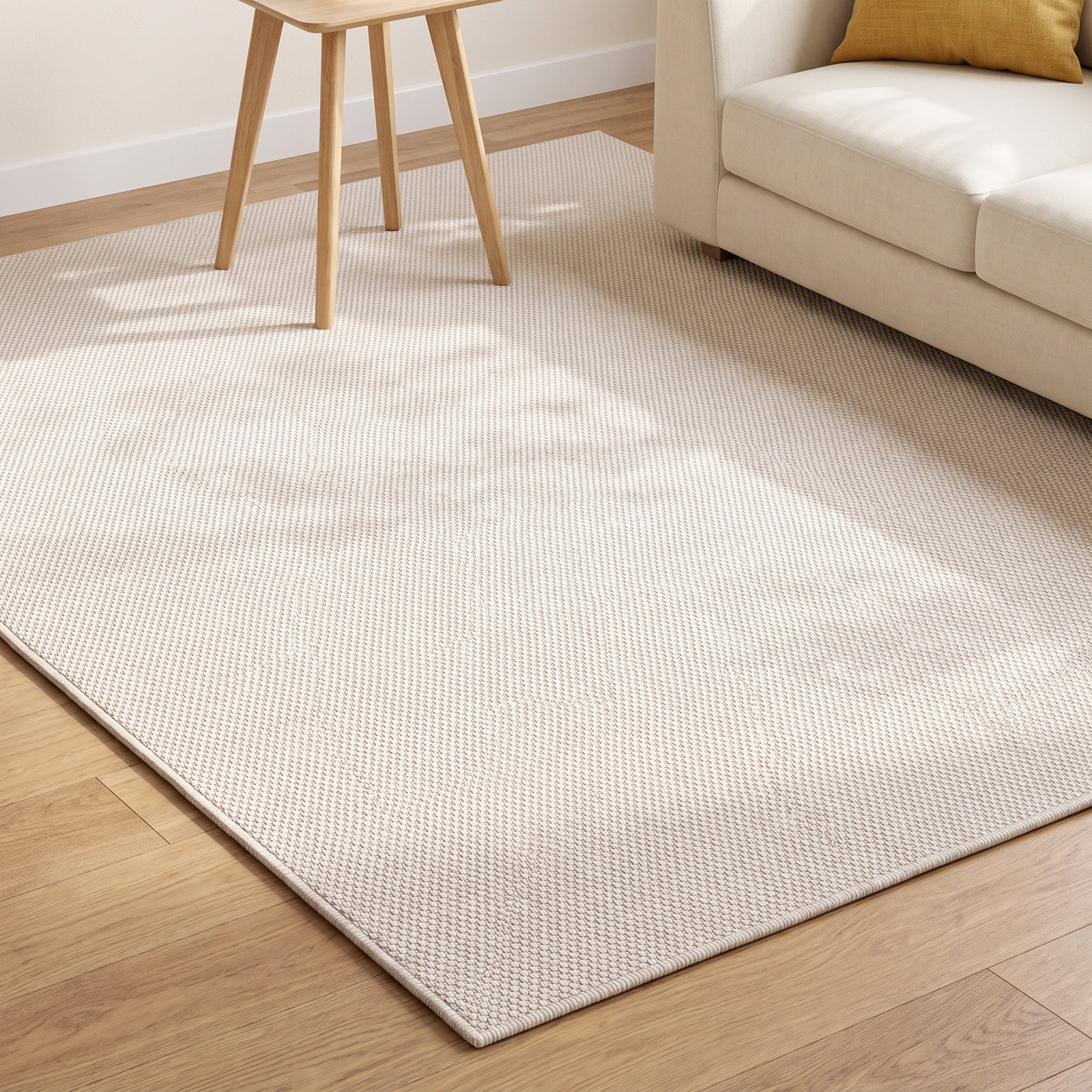 Sitte Ivory Hand-Woven Rug, Rectangle 8' x 10'