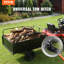 VEVOR Heavy Duty ATV Trailer Steel Dump Cart, 750-Pound 15 Cubic Feet, Garden Utility Trailer with Removable Sides