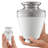 5 Piece Silver/White Metal Jar Set