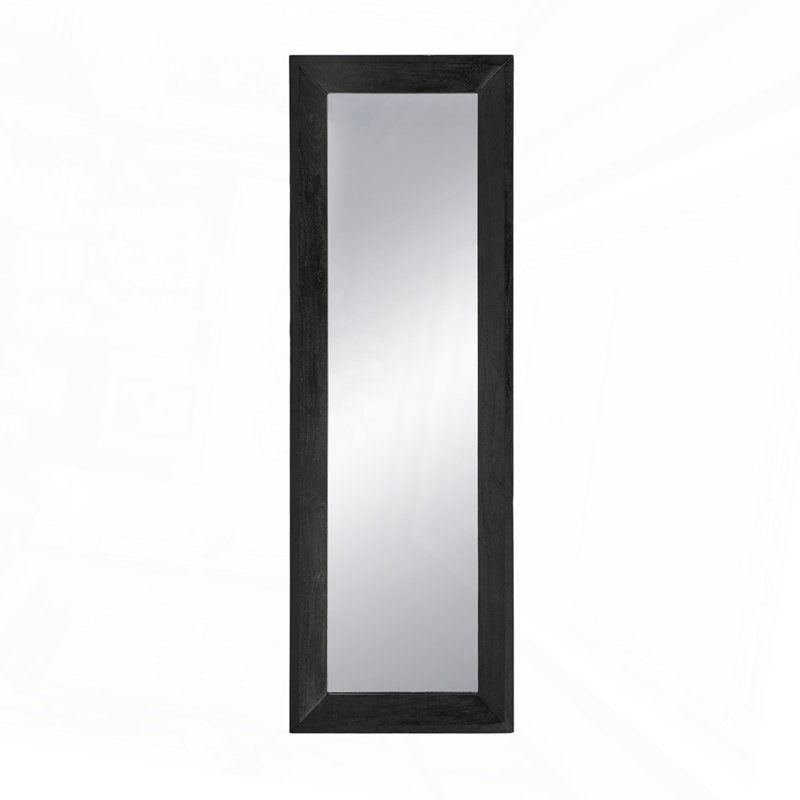 Miroir pleine grandeur, miroir de plancher noir