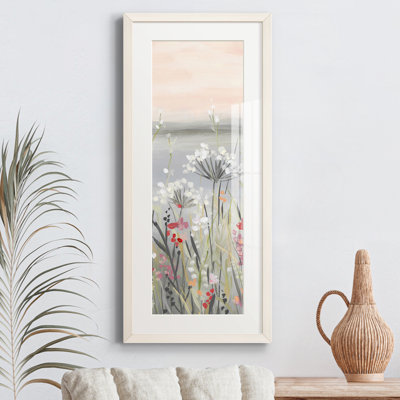 Peinture sur papier encadrée