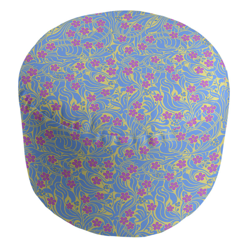 Repose-pieds Avicia, Mauve / bleu ardoise