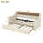 Modern Twin Size Daybed With Trundle Bed, Upholstered Daybed With Charging Station And Led Lights-1911167156