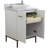25'' Single Bathroom Vanity with White Carrara Marble Top