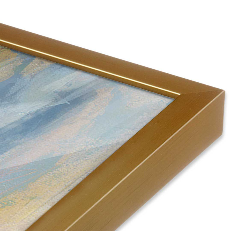 Spring Loaded by Janet Bothne Canvas Art Print, Open Corner Framed Print without Mat Paper, 24" H x 18" W, Gold