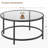 Cellestine Round Glass Coffee Table-351570200-270564726