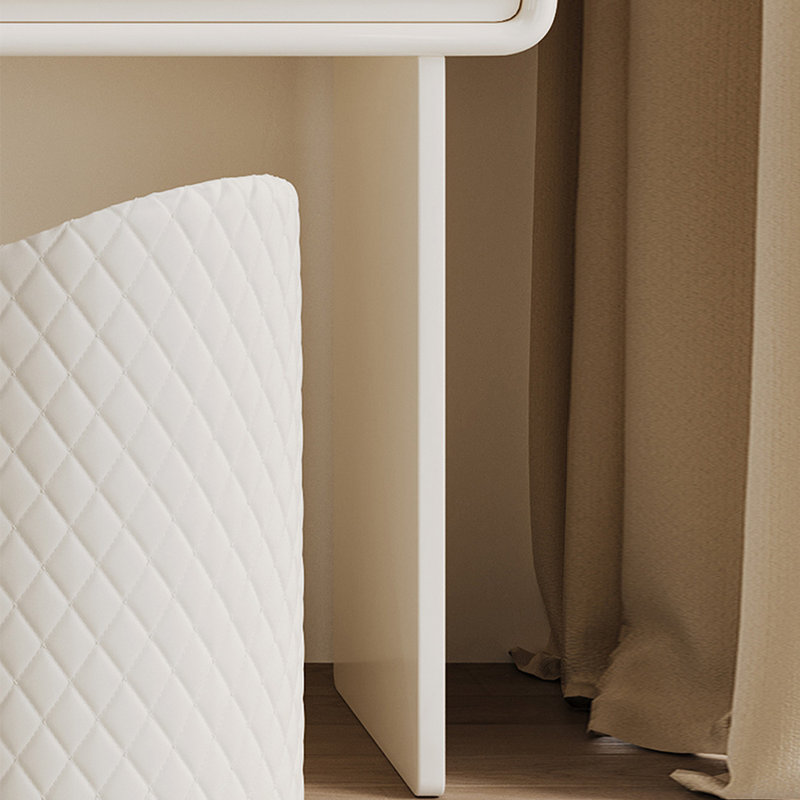 Coiffeuse avec miroir lumineux, 5 tiroirs, 1 chaise