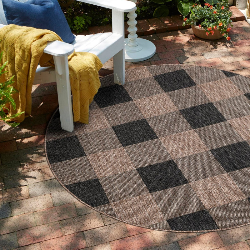 Tapis intérieur / extérieur Talih, Rond 7 pi 10 po