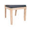 Ensemble de 2 chaises de salle à manger en bois massif, chaises de cuisine rembourrées en tissu Boho moderne avec dossier en corde tissée à la main, chaises d'appoint Coastal Farmhouse pour salle à manger-131003999