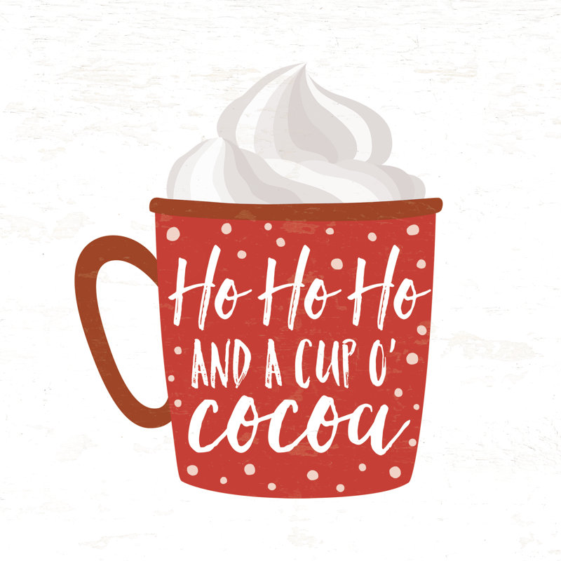 Hohoho Cocoa - Wrapped Canvas Print, 122cm H x 122cm W x 3.8cm D