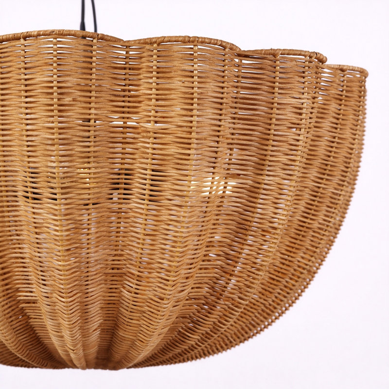Lustre en rotin à 4 lumières