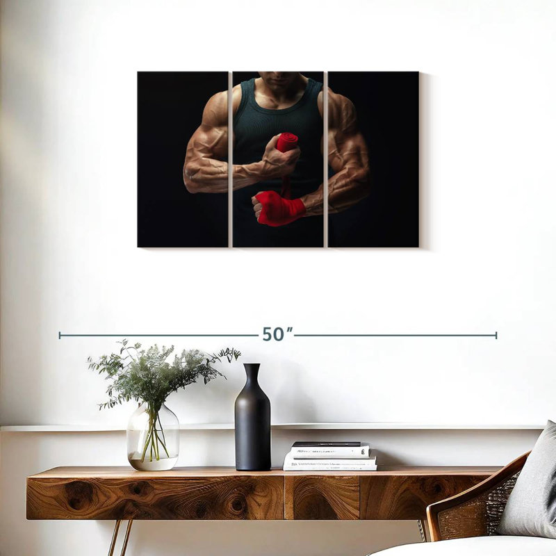 Bodybuilder's Arms, 20" H x 33" W