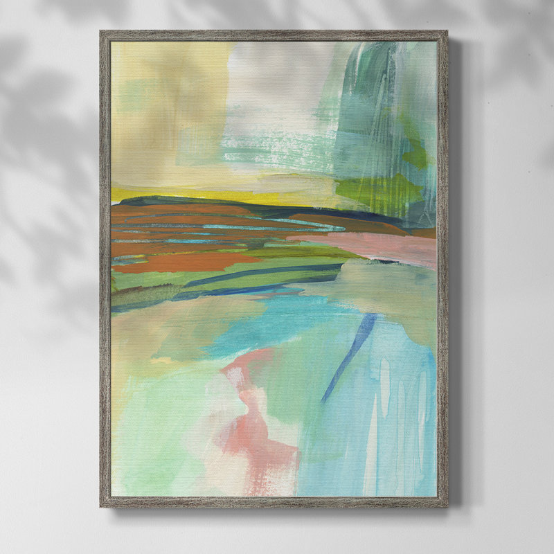 Radiant Horizon IV Framed Print - Solid Wood, 15" H x 12" W