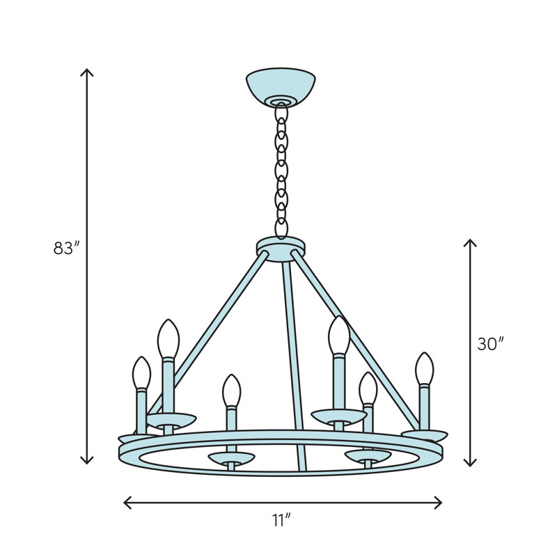 Calandra 10 - Light Dimmable Wagon Wheel Chandelier, Cortez Gold, Natural Linen