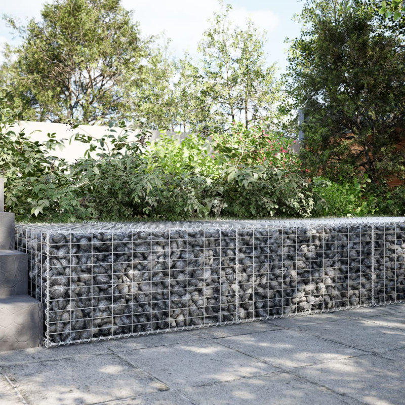 Grand pot d'extérieur Gabion, H 39,4 po x l 78,7 po x P 19,7 po
