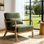 Fauteuil Mid-Century moderne avec structure en bois massif, coussin lombaire amovible et revêtement confortable pour le salon et le bureau-1308986090-1320605965