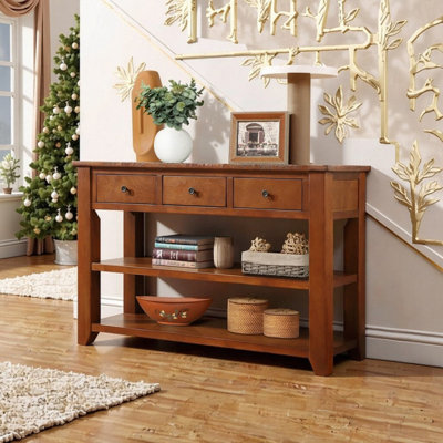 Donik 48.82'' Solid Wood Console Table