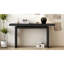 Console en placage de frêne de conception unique, de style simple et moderne, avec un plateau de table astucieux, convenant à un vestibule, un couloir, un salon, un vestibule-1715850979