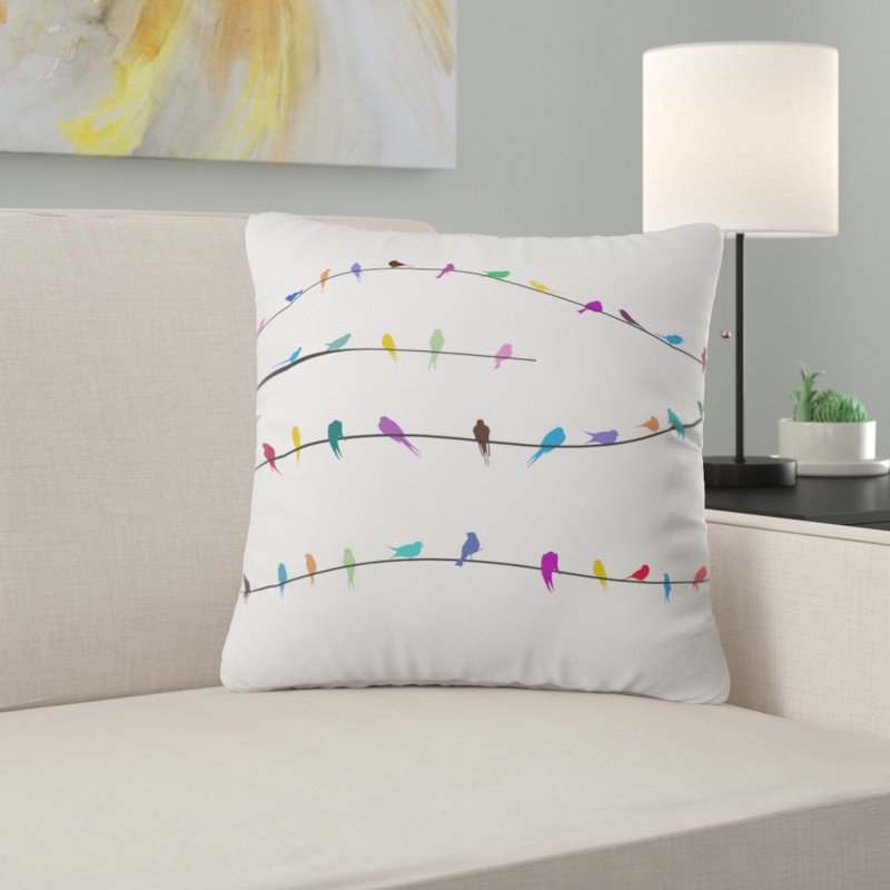 Happy Spring Throw Pillow, 26" x 26"