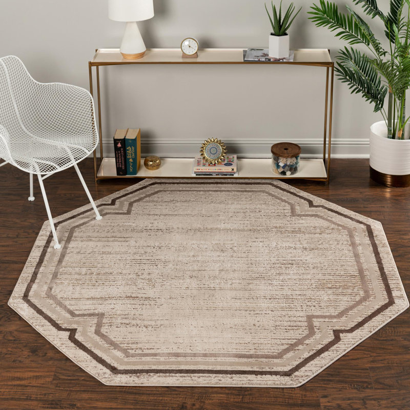 Alfano Geometric Indoor Rug, Octagon 6' x 6'