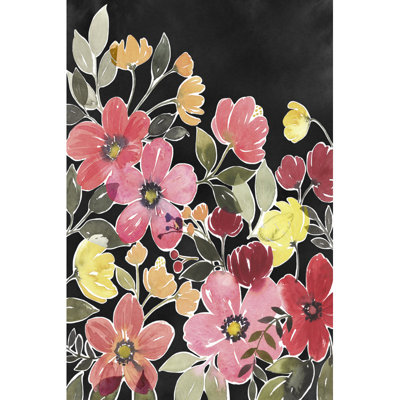 Night Flora II by Grace Popp - Wrapped Canvas Painting, 46cm H x 30cm W x 3.8cm D