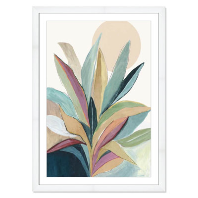 Sherbrooke Sunny Bright Leaves I Framed On Paper by Asia Jensen Print