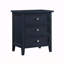 Table de chevet 3 tiroirs - Bleu minuit