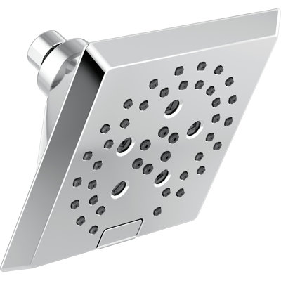 Pomme de douche carrée moderne à 5 jets H2Okinetic 1,75 gallons par minute
