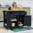 Parveen Kitchen Island with Power Outlet, Kitchen Cart with Drop Leaf and Wine Rack-1474409132