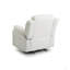 Élégant fauteuil inclinable blanc avec accoudoirs rembourrés-89979340