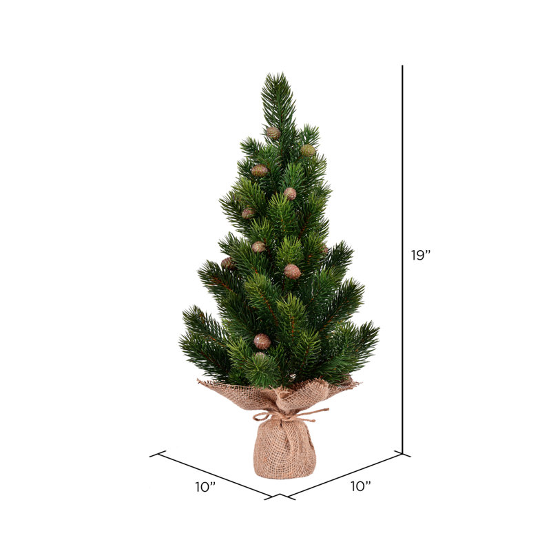 Vickerman Spruce Sapling Artificial Christmas Tree 1.58' H Artificial Spruce Christmas Tree