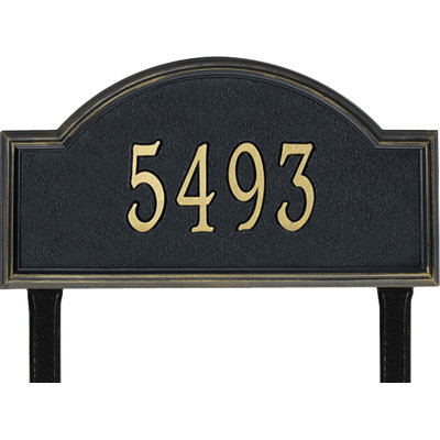 Providence Arch 1-Line Estate Lawn Address Sign