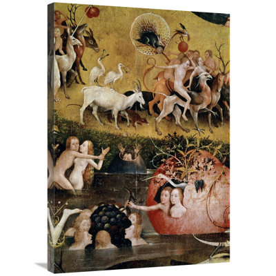 Garden Of Earthly Delights Detail 5 by Hieronymus Bosch - Graphic Art on Canvas