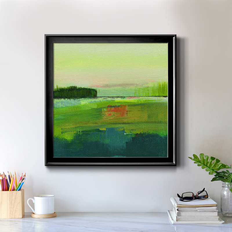 Way To Woodstock I - reproduction d'art sur toile, H 17,5 po x l 17,5 po x P 1,5 po, Noir