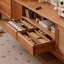 American style retro wooden TV stand